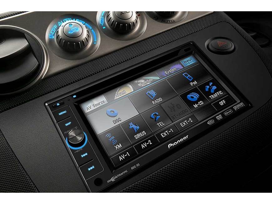 Pioneer AVIC-D3 In-dash DVD receiver/navigation system at Crutchfield