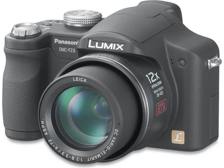 Panasonic Lumix DMC-FZ8 (Black) 7.2-megapixel digital camera with
