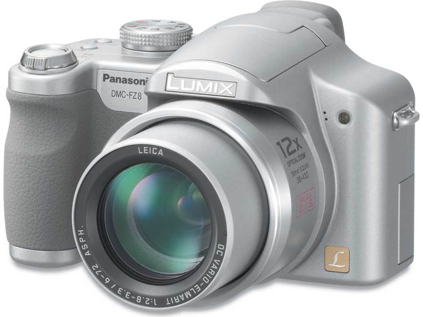Panasonic Lumix DMC-FZ8 (Silver) 7.2-megapixel digital camera with