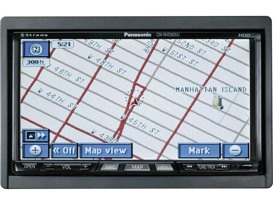 Panasonic Strada Model CN-NVD905U In-dash DVD receiver with hard