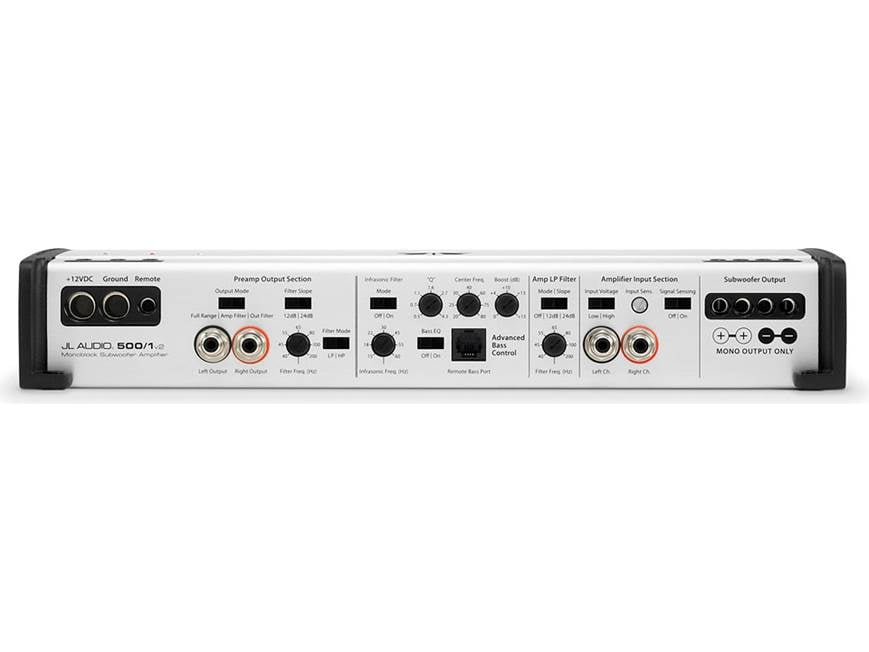 JL Audio Slash v2 Series 500/1v2 Mono subwoofer amplifier 500