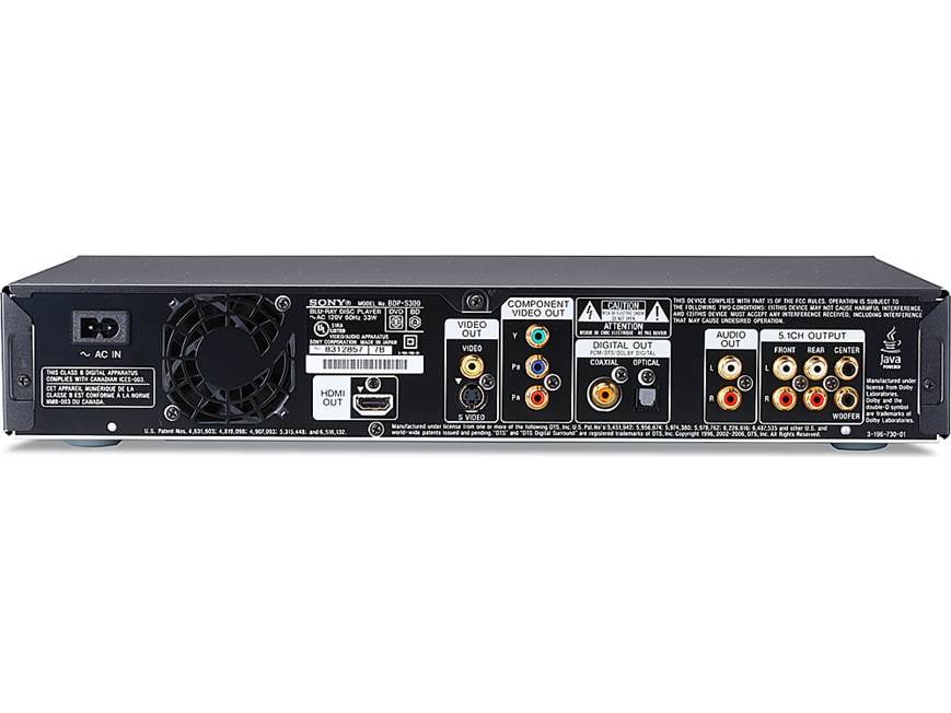 Sony BDP-S300 Blu-ray Disc™ high-definition player at Crutchfield