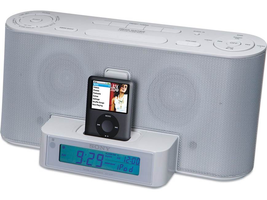 Sony ICF-C1iP (Black) Clock radio with built-in iPod® dock (Black