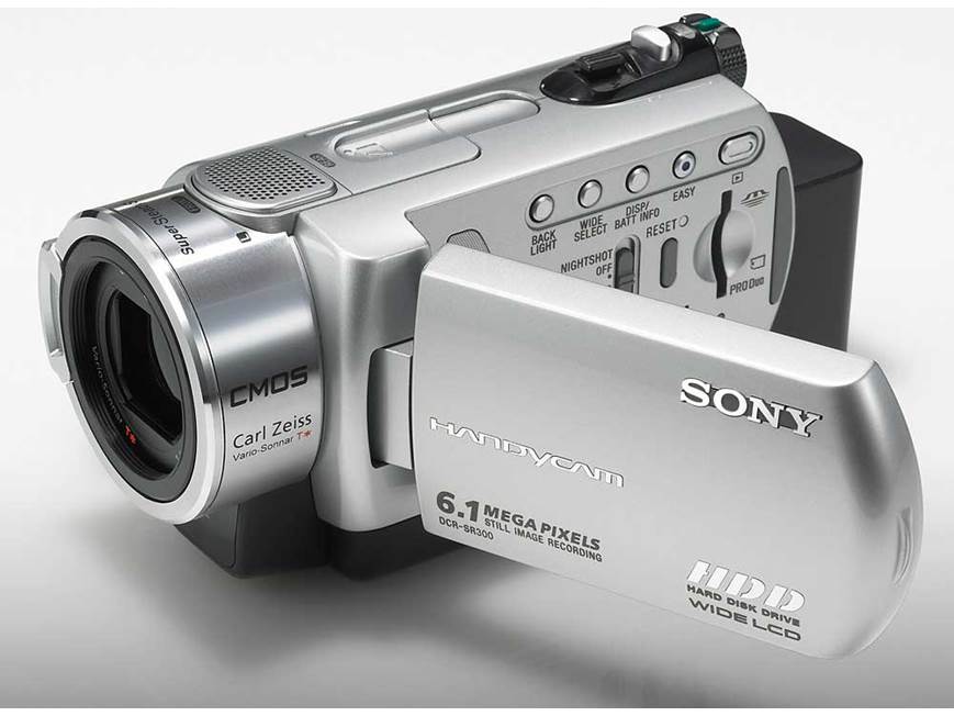 Sony DCR-SR300 40-gigabyte hard drive camcorder at Crutchfield