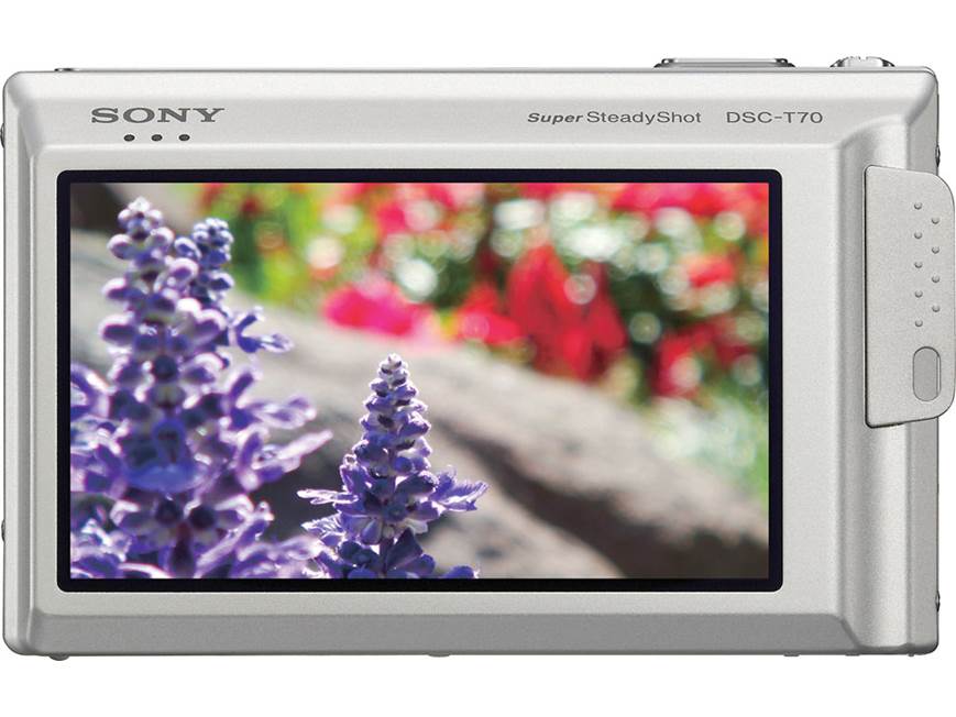 Sony Cyber-shot DSC-T70 (Silver) 8.1-megapixel digital camera with