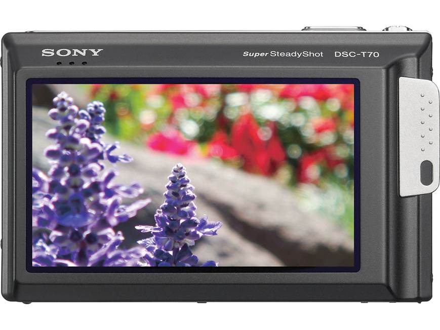Sony Cyber-shot DSC-T70 (Black) 8.1-megapixel digital camera with