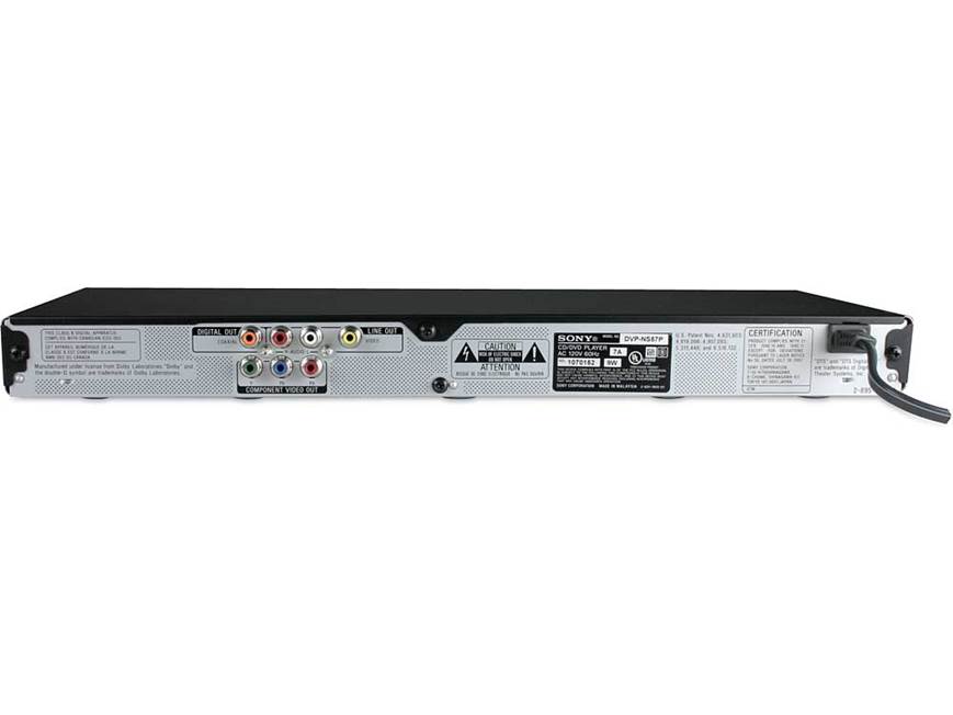 Sony DVP-NS57P (Black) DVD/CD player (Black) at Crutchfield
