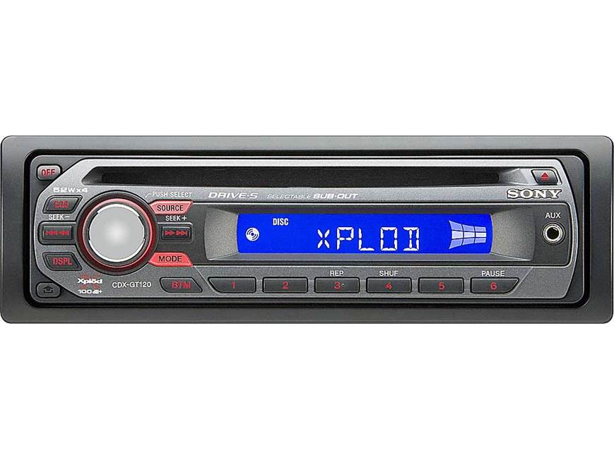 Sony CDX-GT120 CD receiver at Crutchfield