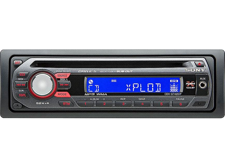Sony CDX-GT420IP CD receiver at Crutchfield