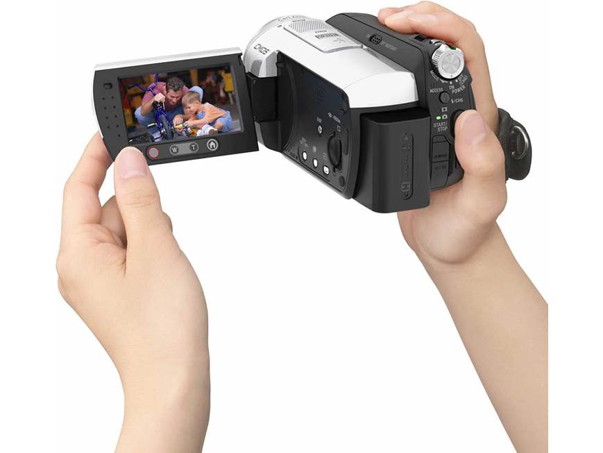 Sony HDR-SR5 40GB HD hard drive camcorder at Crutchfield