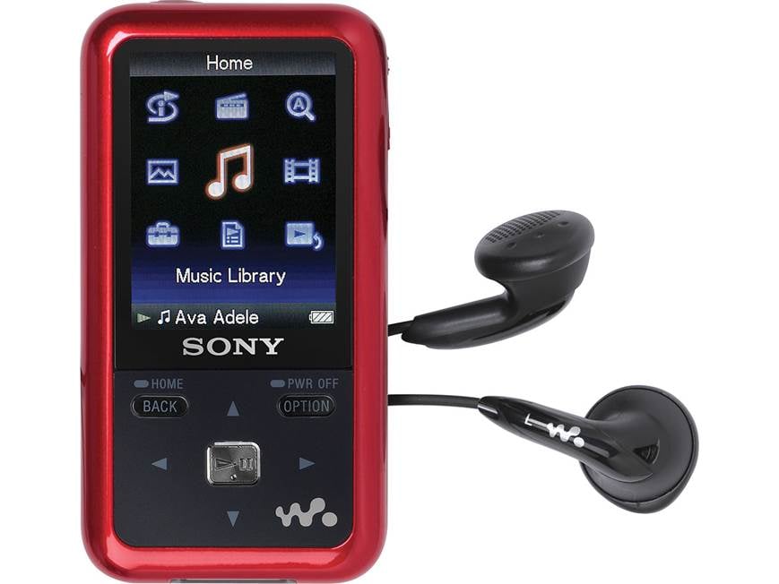 Sony NWZ-S615 (Red) 2GB Walkman® video/MP3 player (Red) at Crutchfield