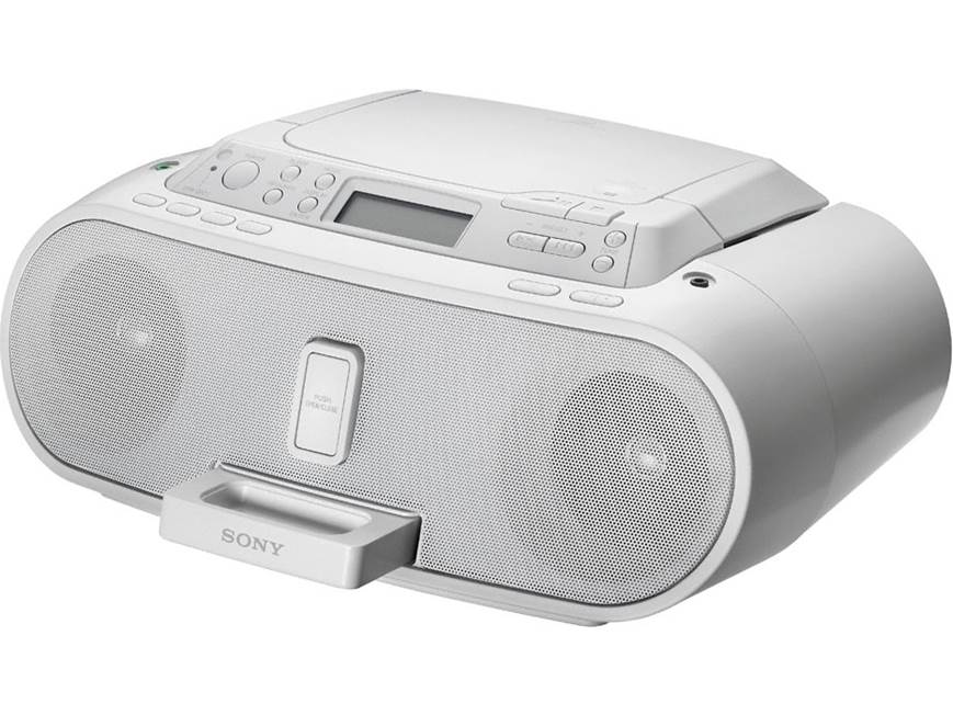 Sony ZS-S2iP (White) S2 Sport® CD/radio boombox with iPod® dock