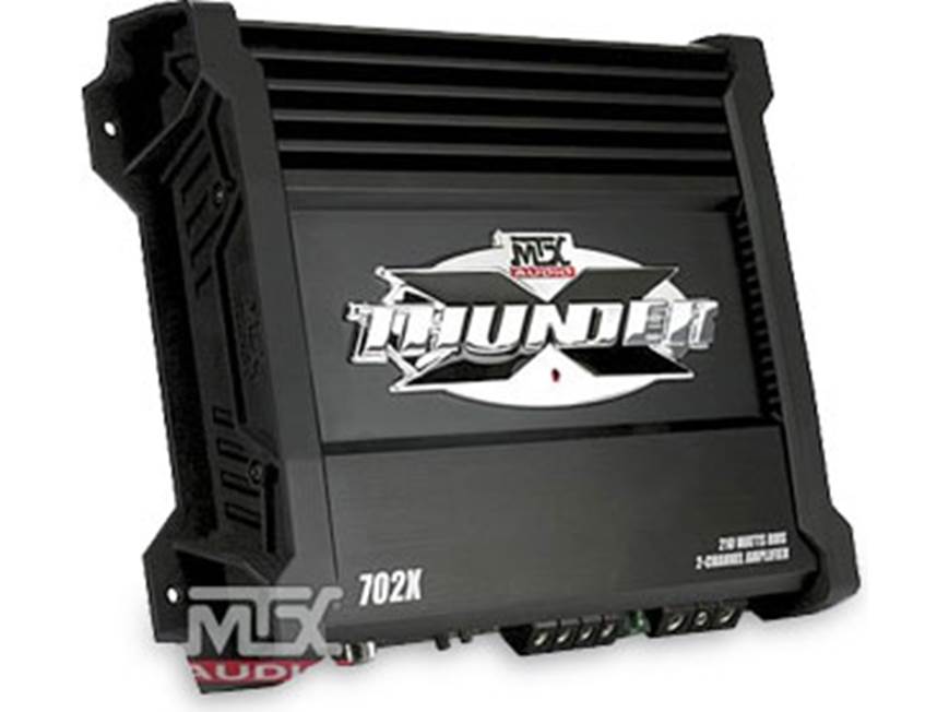 MTX X Thunder 702X 2-channel car amplifier 70 watts RMS x 2 at