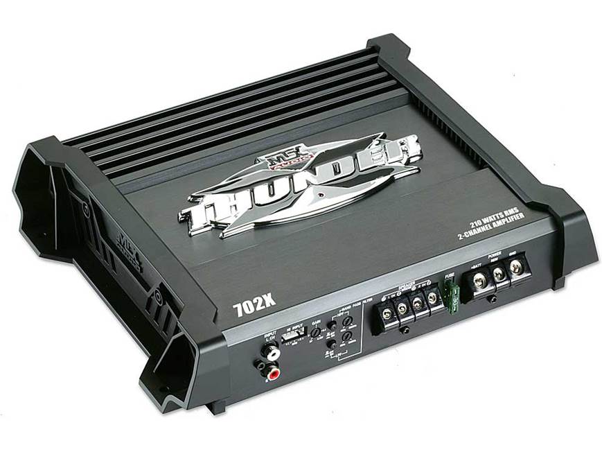 MTX X Thunder 702X 2-channel car amplifier 70 watts RMS x 2 at