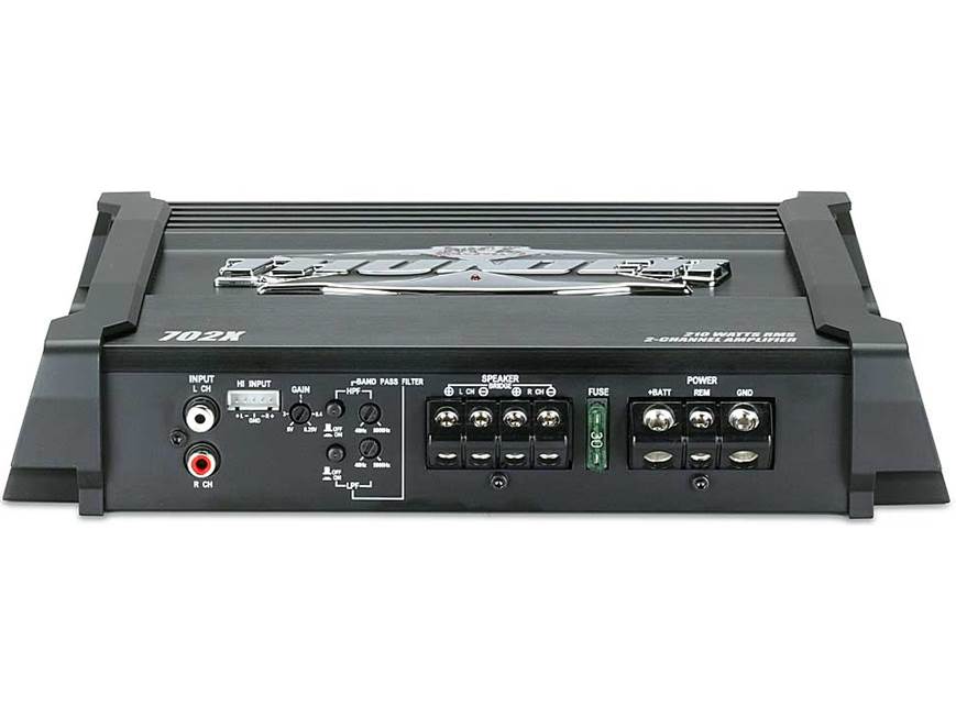 MTX X Thunder 702X 2-channel car amplifier 70 watts RMS x 2 at