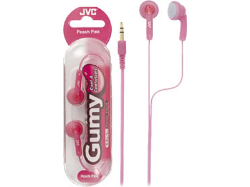 JVC HAF130 Gumy (Pink) Portable earbud headphones (Pink) at