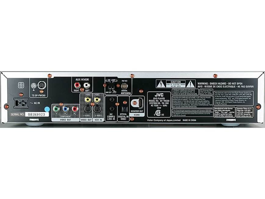 JVC TH-C60 5-disc DVD home theater system with digital video