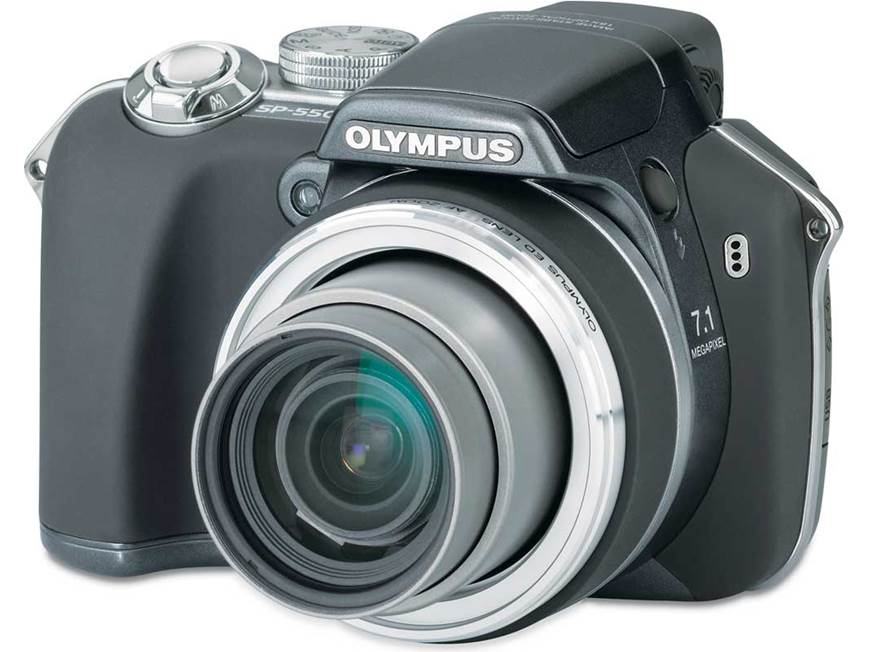 Olympus SP-550 UZ 7.1-megapixel digital camera with 18X optical