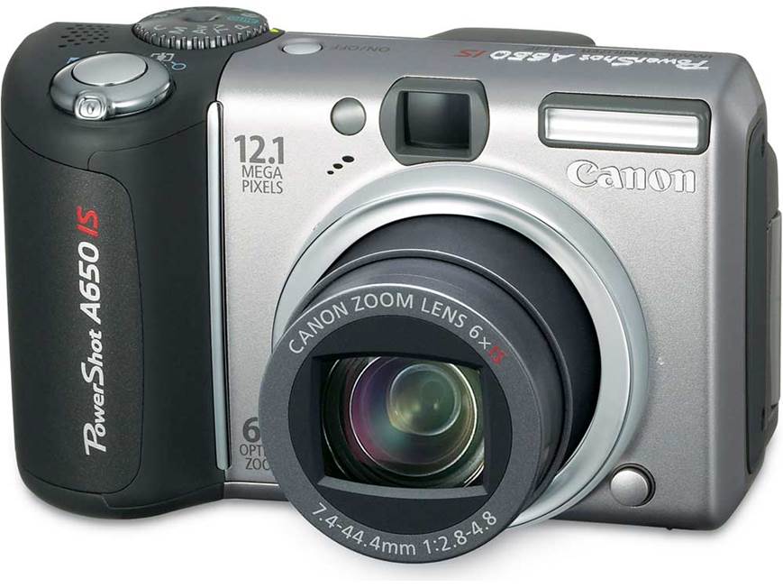 Canon PowerShot A650 IS 12.1-megapixel digital camera with optical