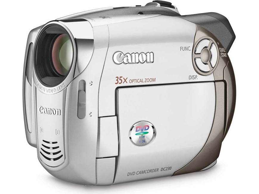 Canon DC230 DVD camcorder at Crutchfield