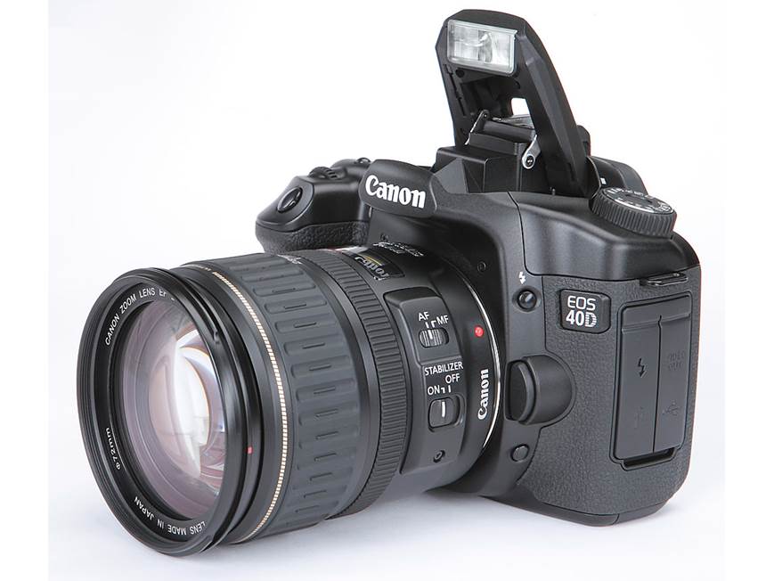 Canon EOS 40D 10.1-megapixel digital SLR camera with 28-135mm