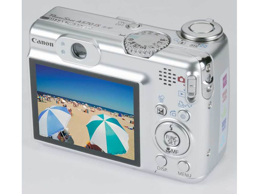Canon PowerShot A570 IS 7.1-megapixel digital camera at Crutchfield