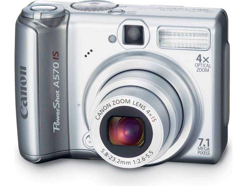 Canon PowerShot A570 IS 7.1-megapixel digital camera at Crutchfield
