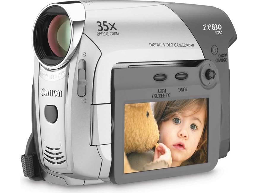 Canon ZR830 Mini DV digital camcorder at Crutchfield