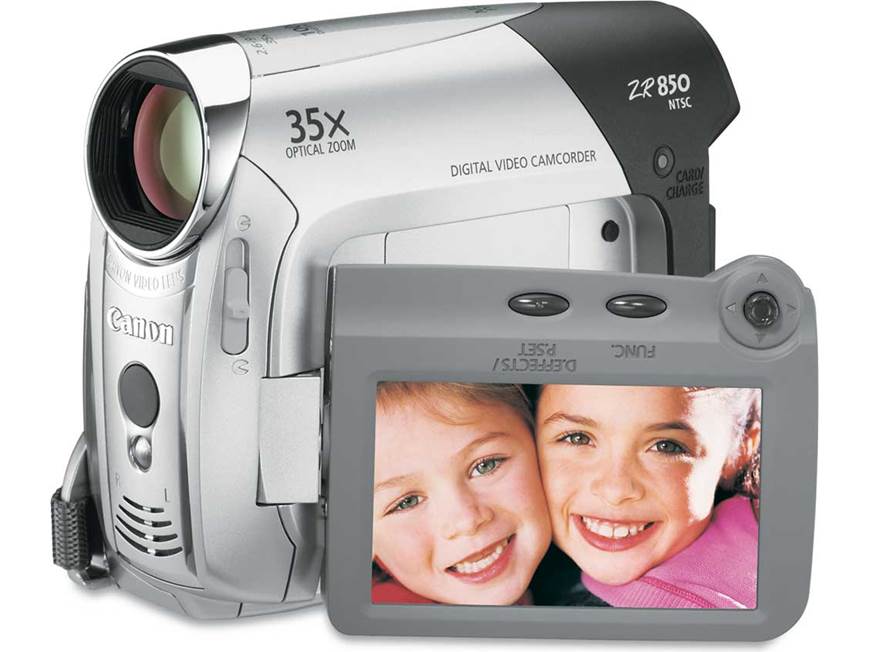 Canon ZR850 Mini DV digital camcorder at Crutchfield