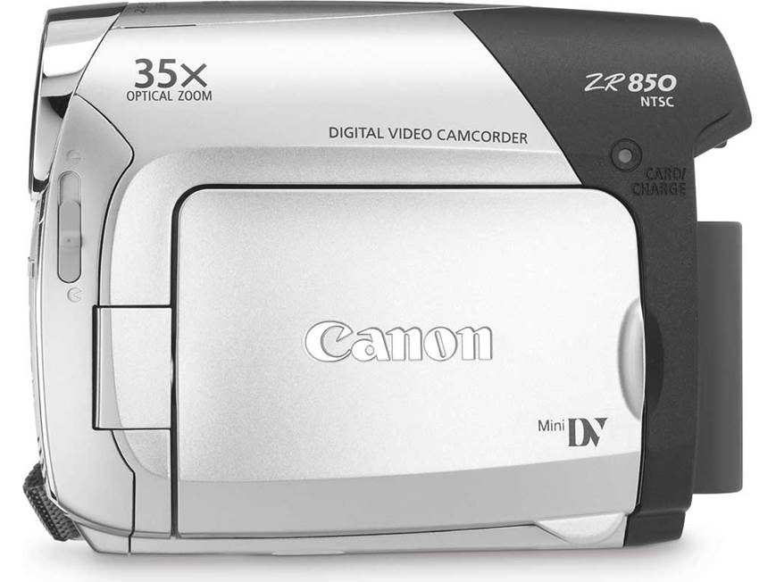 Canon ZR850 Mini DV digital camcorder at Crutchfield