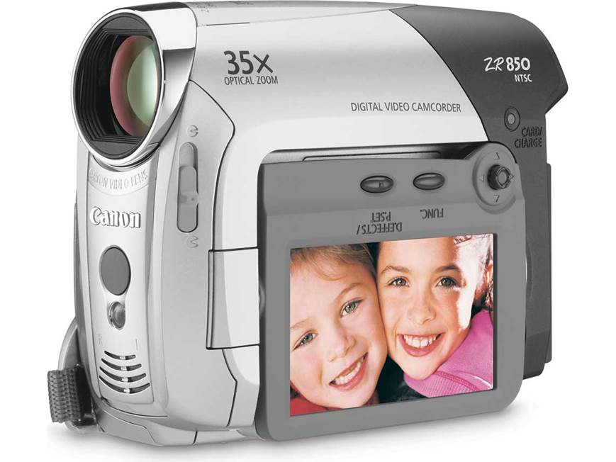 Canon ZR850 Mini DV digital camcorder at Crutchfield
