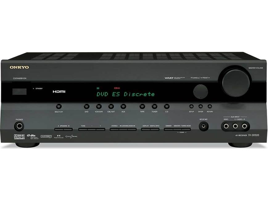 Onkyo TX-SR505 (Black) Home theater receiver with HDMI switching