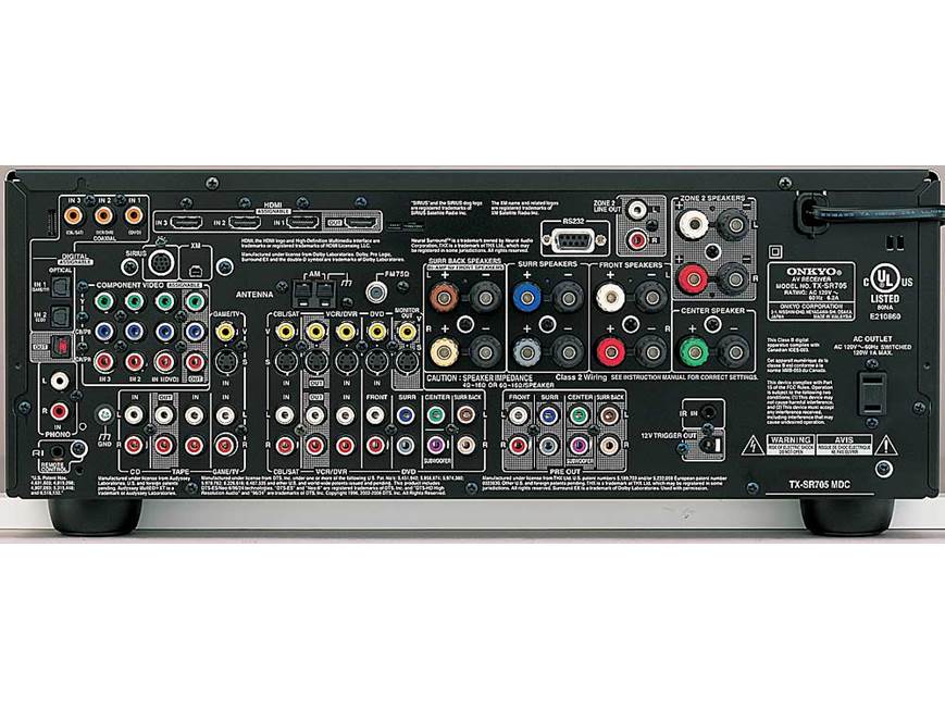 Onkyo TX-SR705 (Silver) THX Select2™ home theater receiver with