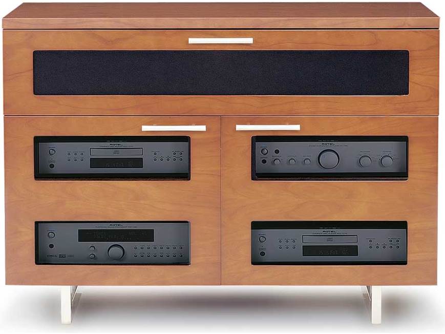 オレオ、 ディスプレイ大型 BDI Avion Series 8528 (Cherry) Audio/video cabinet (Cherry) at