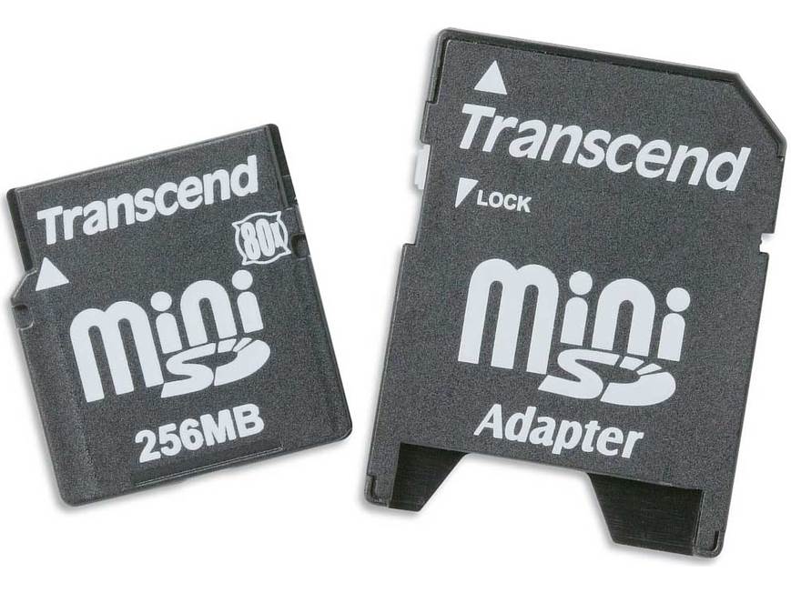 Transcend miniSD™ Memory Card (256MB) (256MB) at Crutchfield