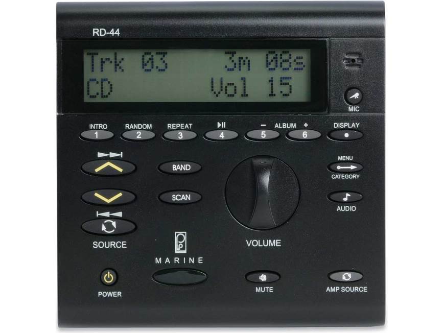 Poly-Planar RD-44 (Black) Remote control head with display (Black) at ...