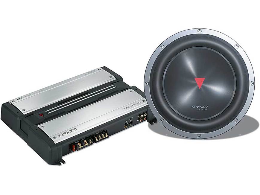 Kenwood Bass Package KAC-8152D mono amplifier KFC-XW1202DVC 12