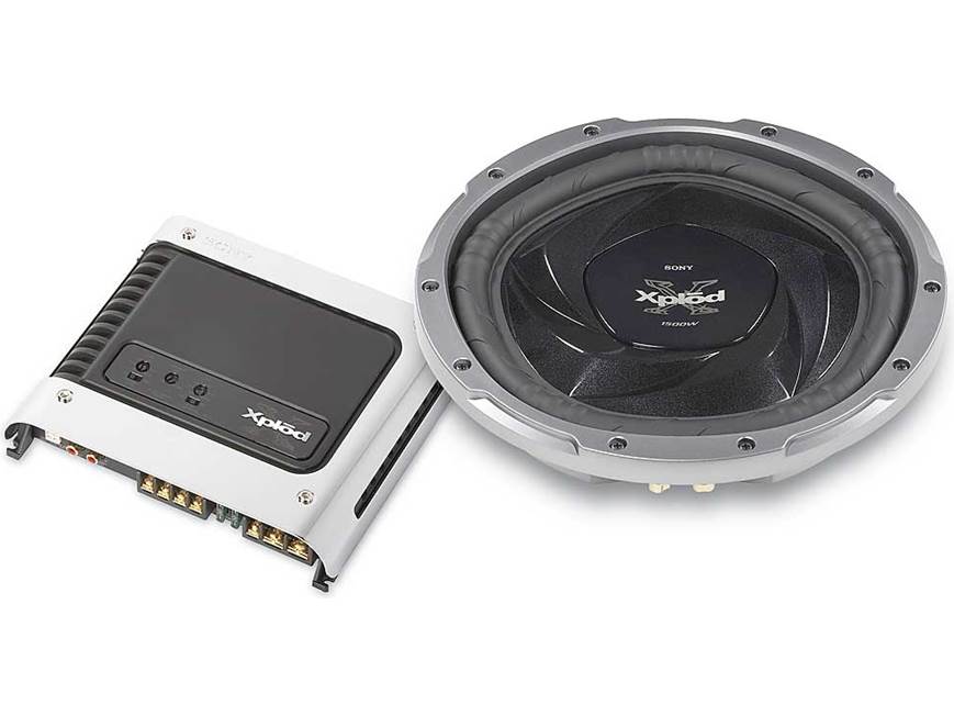 Sony Xplod Slim Series Bass Package XM-1S mono amplifier XS-L12S