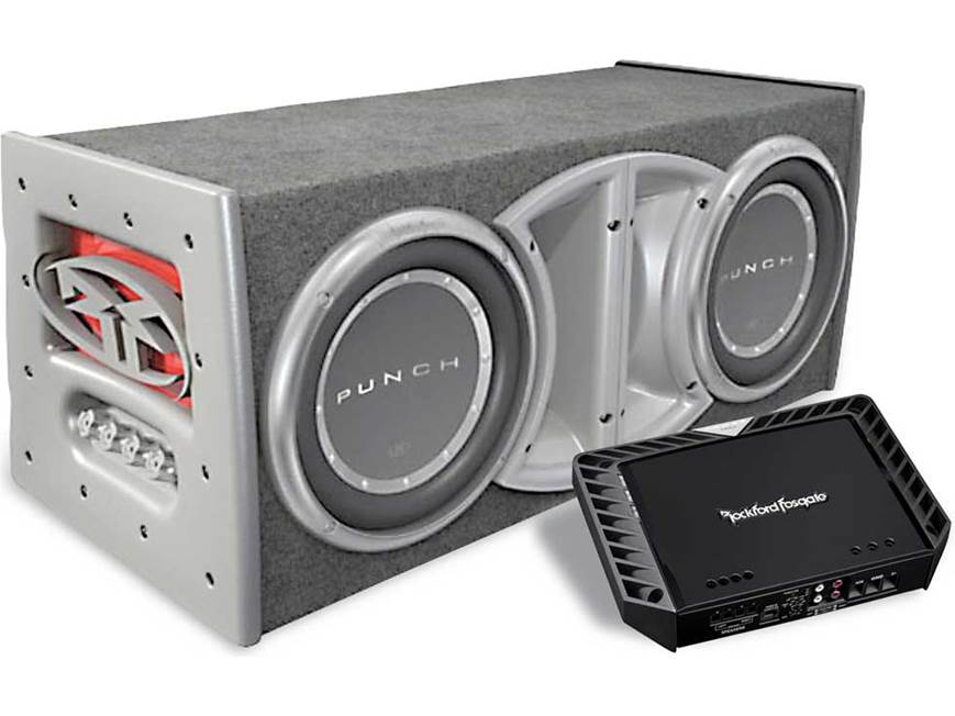 Rockford Fosgate Bass Package P400-2 amplifierPL2-212 dual 12