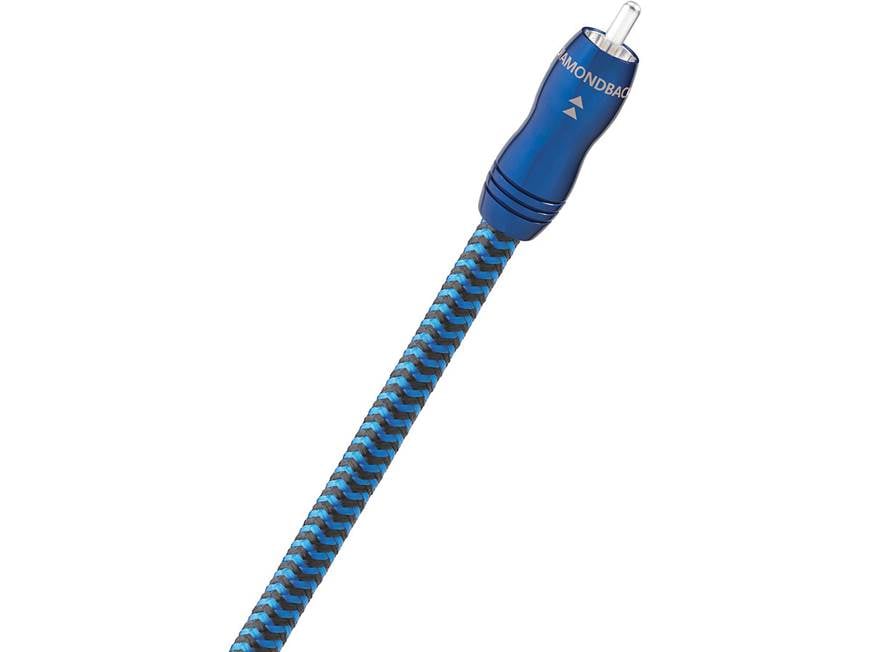 Câble Coaxial Numérique AudioQuest Diamond, 1 Mètre, RCA Mâle, Noir, Neuf