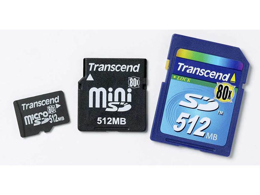 Transcend miniSD™ Memory Card (256MB) (256MB) at Crutchfield