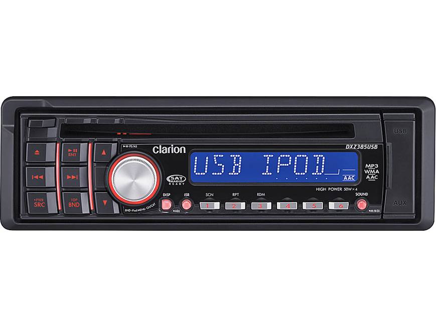 Clarion DXZ385USB CD receiver at Crutchfield