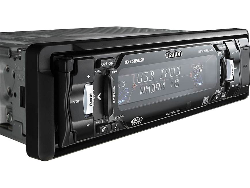 Clarion DXZ585USB CD receiver at Crutchfield