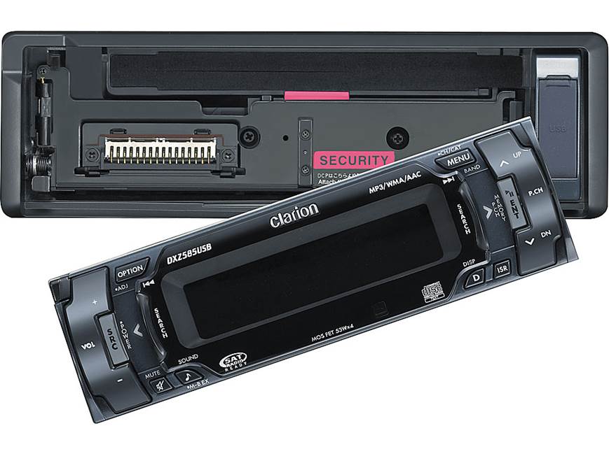 Clarion DXZ585USB CD receiver at Crutchfield