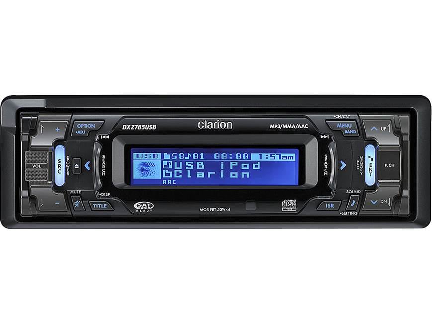 Clarion DXZ785USB CD receiver at Crutchfield
