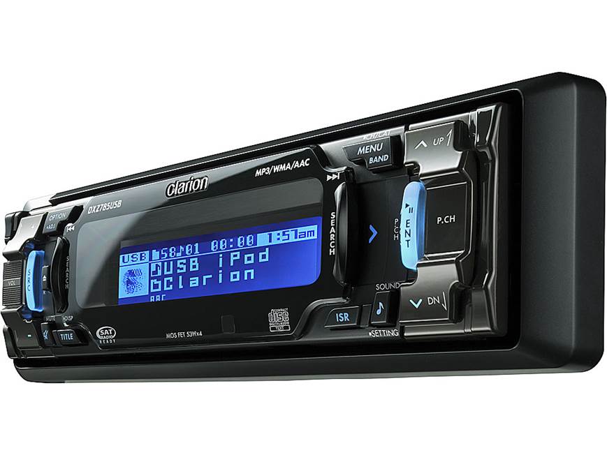 Clarion DXZ785USB CD receiver at Crutchfield