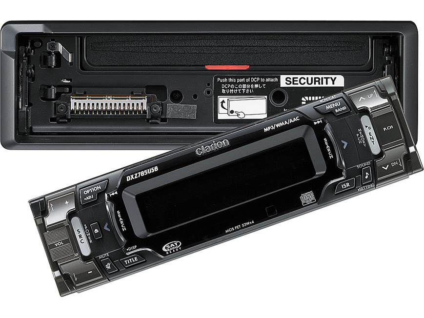 Clarion DXZ785USB CD receiver at Crutchfield