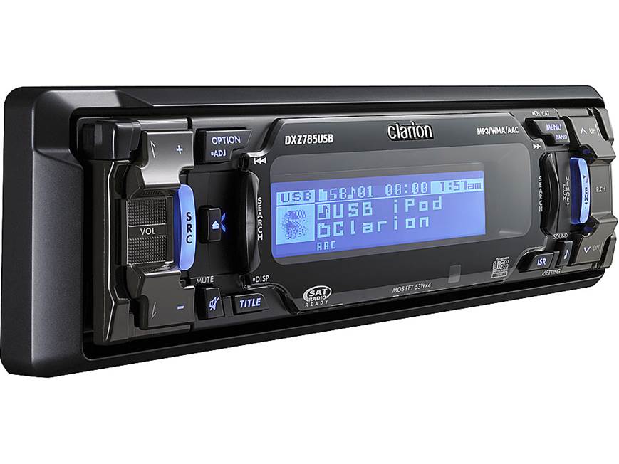 Clarion DXZ785USB CD receiver at Crutchfield