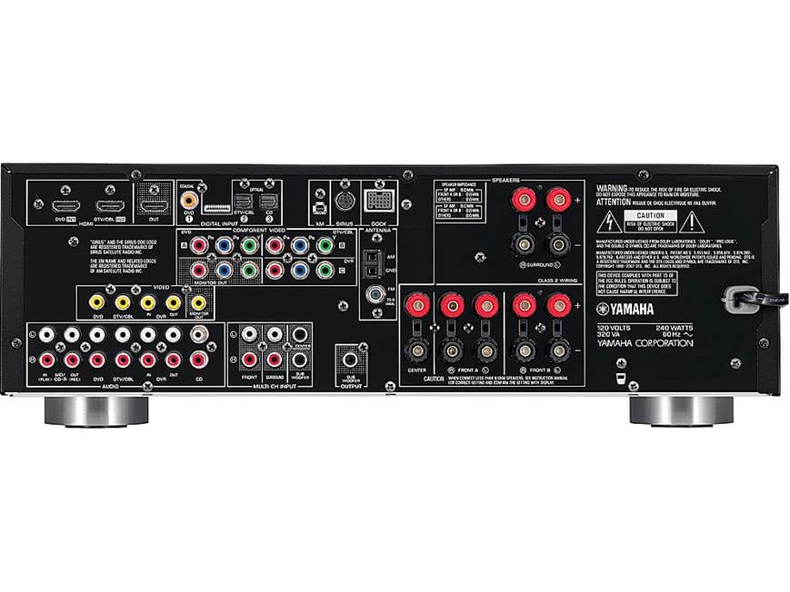 Yamaha RX-V463 Home theater receiver with HDMI switching at