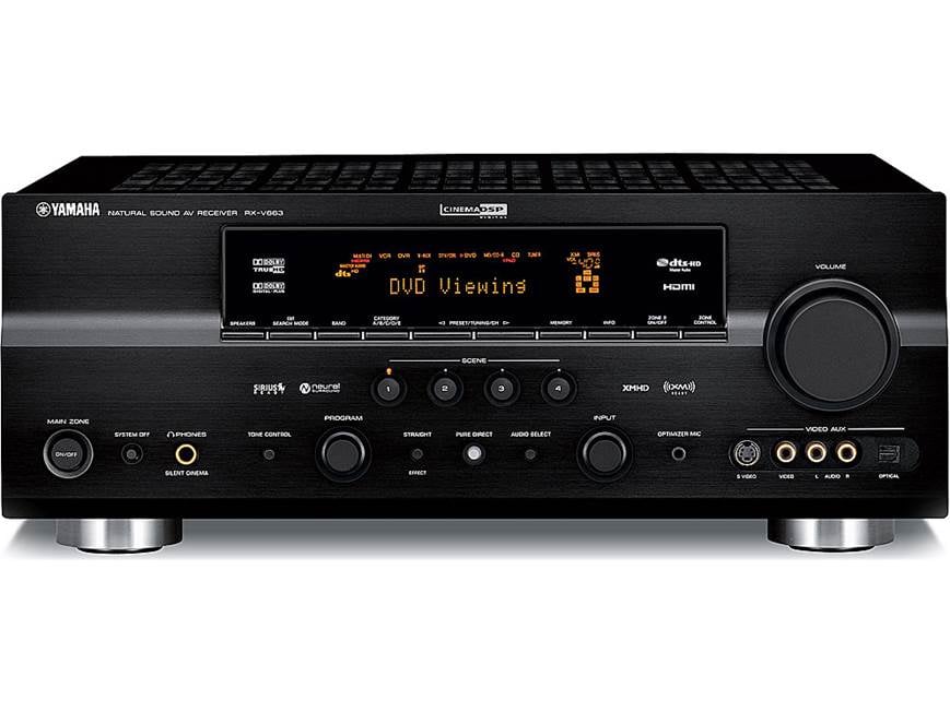 Yamaha RX-V663 AVアンプ シルバー 値下げしました！ Yamaha RX-V663 Home theater receiver with HDMI switching and video